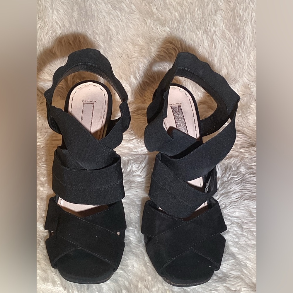 Prada black slingback sandals size 8